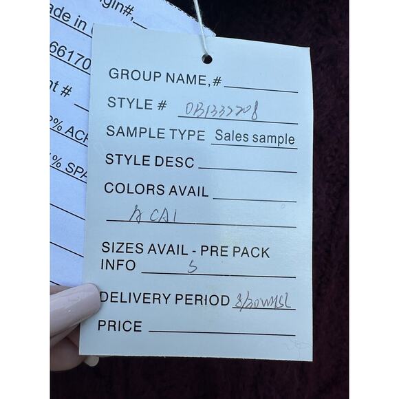 Free People Forever Oversized Cable Knit Sweater Dress Sz M/L Maroon Fuchsia - Picture 11 of 11